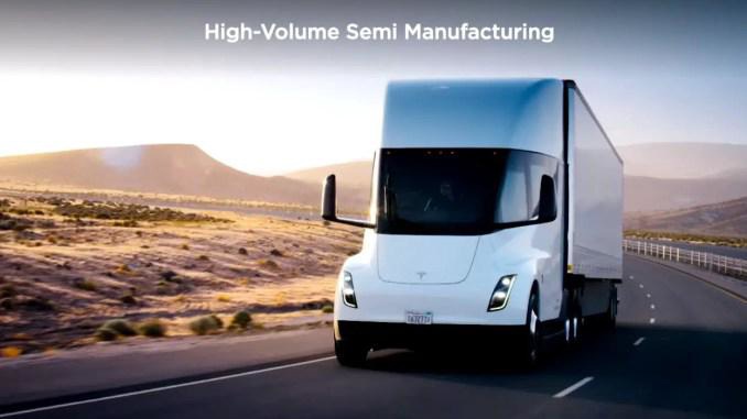 因电池供应受限，特斯拉 Semi 电动半挂卡车量产时间推迟至明年底